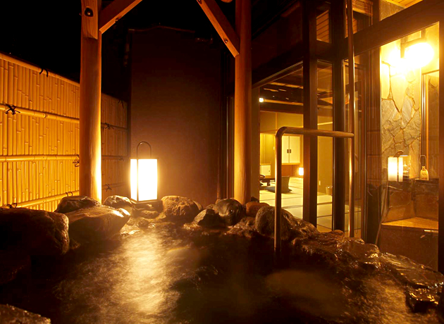 [ Habitaciones especiales con rotenburo (baño al aire libre) ]Miyano-ma